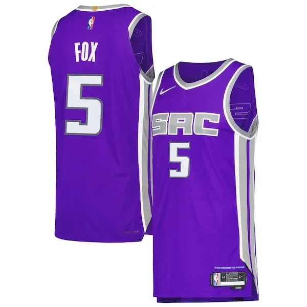 De'Aaron Fox SAC Authentic Jersey - high-quality replica-jersey - Icon