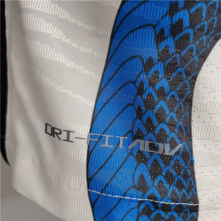 Inter Milan 21-22 Away White Snake Soccer Jersey Football Shirt