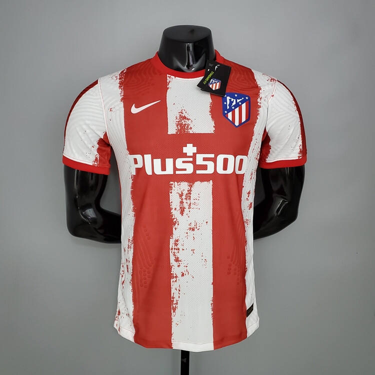 Atletico Madrid Soccer Jersey 21-22 Home RedWhite Football Shirt