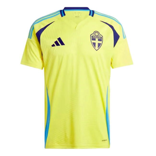 Official 2024-2025 Sweden UEFA Home Strip