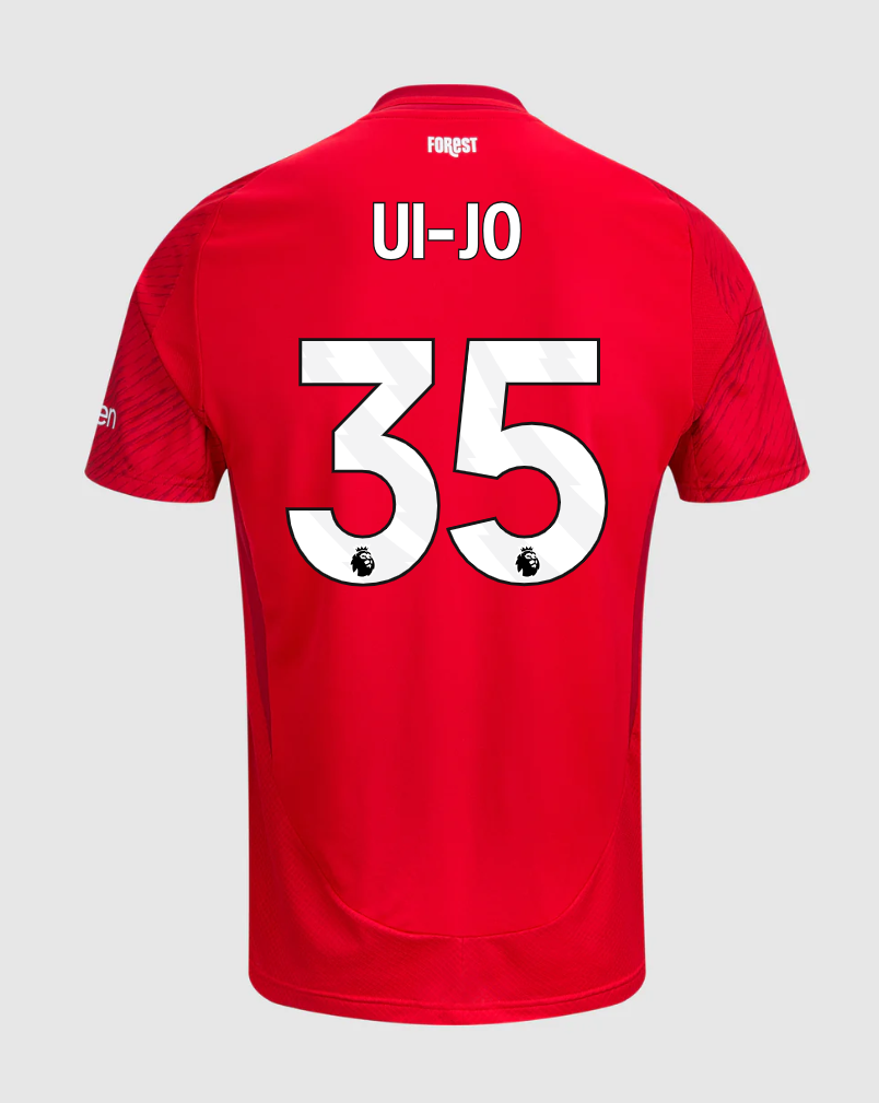 Nottingham Forest 24-25 Home Jersey with Ui-Jo 35 Printing
