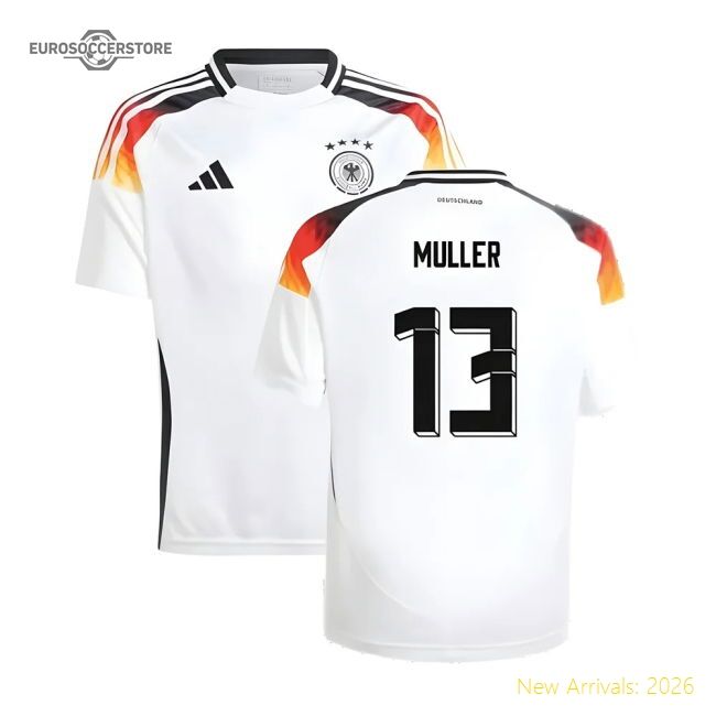 Premium Germany 2024-2025 Home Short Sleeve Shirt Retro Moisture-management