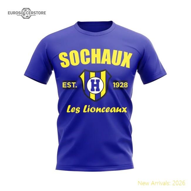 Popular Fan-Favorite Sochaux Established Football T-Shirt (Royal)