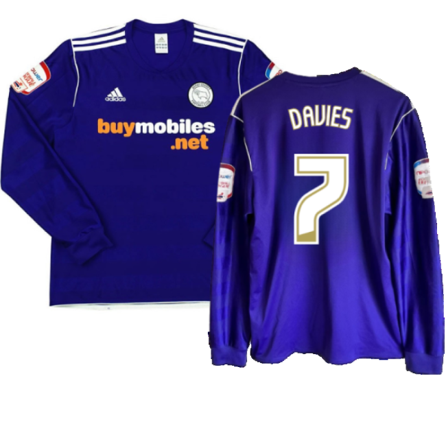 match worn Derby County 2011-12 Away Long Sleeve Shirt (M) (Excelle...