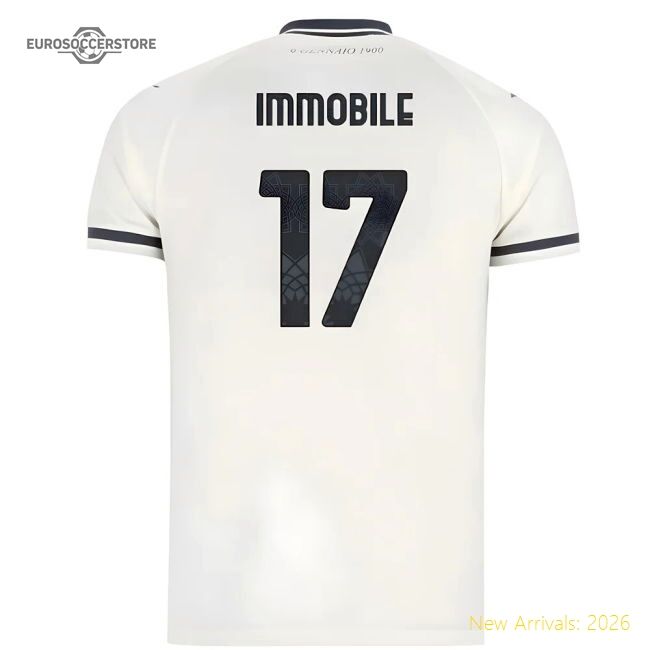 Elite 2025-2026 Biancocelesti Away Shirt - Kids (immobile 17)
