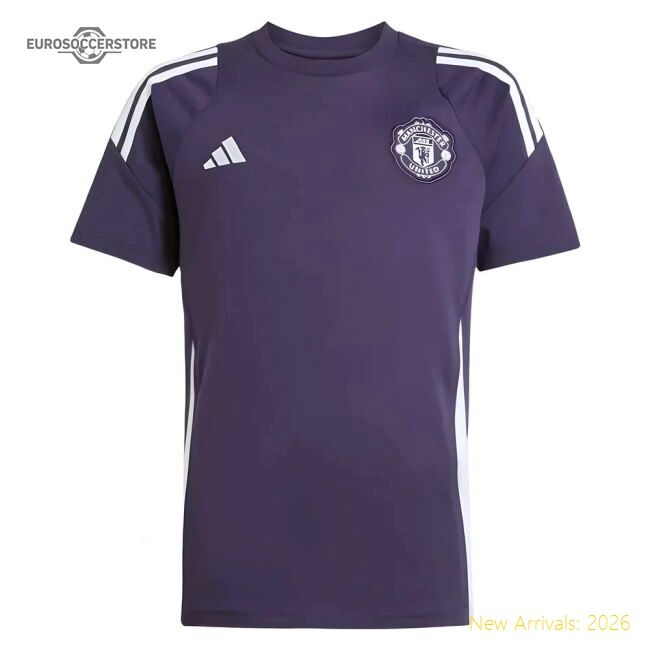 Premium 2025-2026 Man Utd Training Tee (aurora Plum) - Kids - Premium