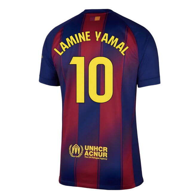 Barcelona First Team Replica Jersey - Adults Version (Lamine Yamal 10)