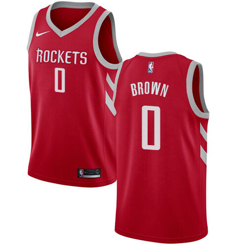 Rockets #0 Sterling Brown Official 2024 Icon NBA Jersey - Brown