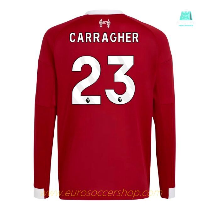 2025-2026 Liverpool Long Sleeve Home Shirt (Kids) (Carragher 23)