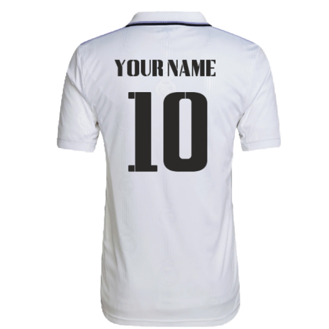 2022-2023 Real Madrid Home Football Shirt (Your Name) Stretch Fabric