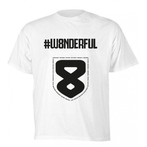 2019-20 JUVENTUS CHAMPIONS W8NDERFUL WHITE T-SHIRT - Official Replica