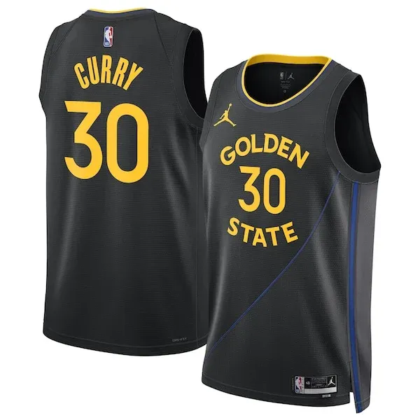 Championship Stephen Curry GSW Basketball Jersey - Black