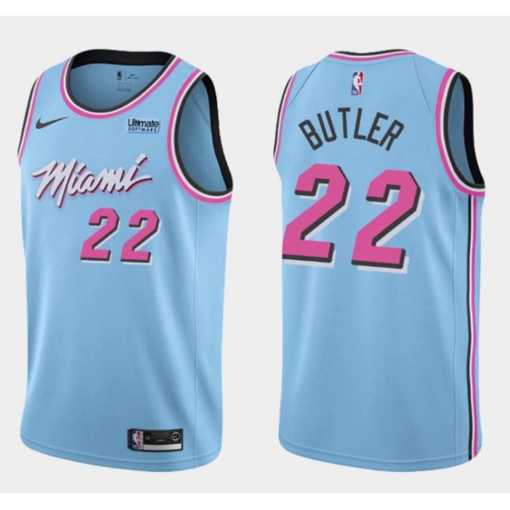 Premium Quality Men's Miami Heat #22 Jimmy Blue Basketball Jersey