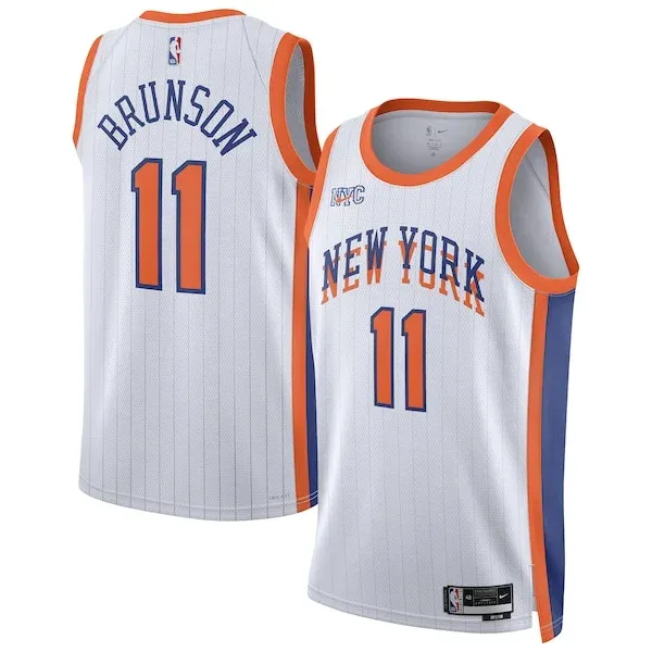 Jalen Brunson NYK Swingman Jersey - fashionable genuine - White