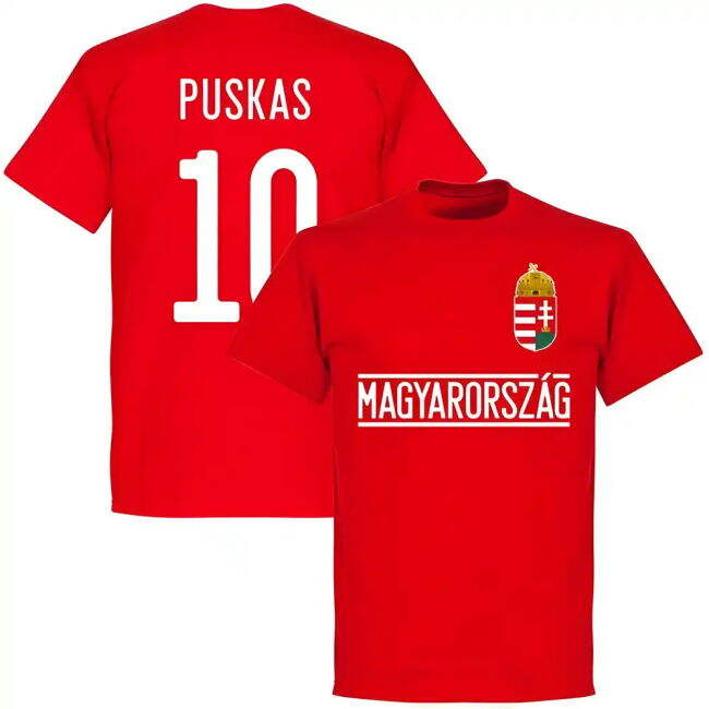 Puskas 10 Authentic Replica Hungary Home Fan Shirt for Adults (1)