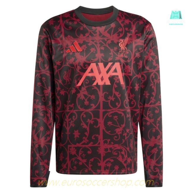 2025-2026 Liverpool Pre-Match Warm Top (Black)