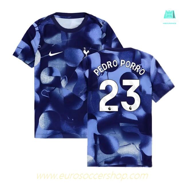 2024-2025 Tottenham Hotspur Dri-FIT Match Shirt (Blue) - Kids (Pedro Porro 23)