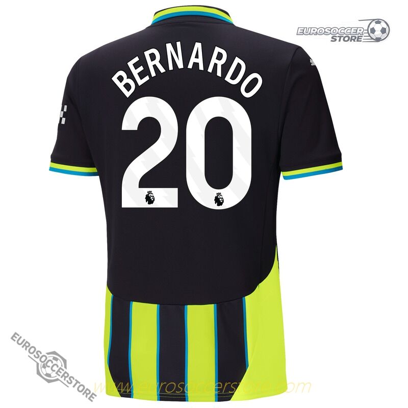 2024-25 Season Manchester City Bernardo Away Football Jersey Version 24-25