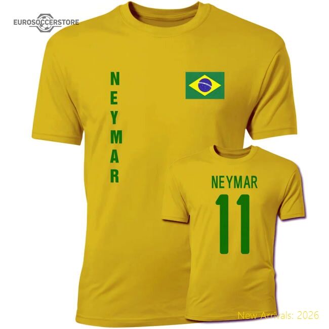Neymar Brazil T-shirt - Pro 2024-2025 Edition Modern Casual