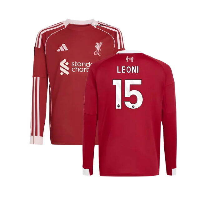 Kids Leoni 15 2026 Collection Liverpool Home Match Shirt 2025-2026
