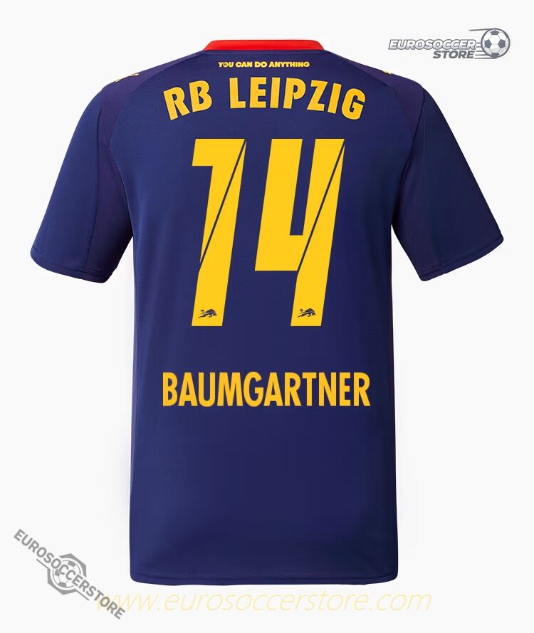 RB Leipzig 25-26 Season Away BAUMGARTNER #14 Football Jersey