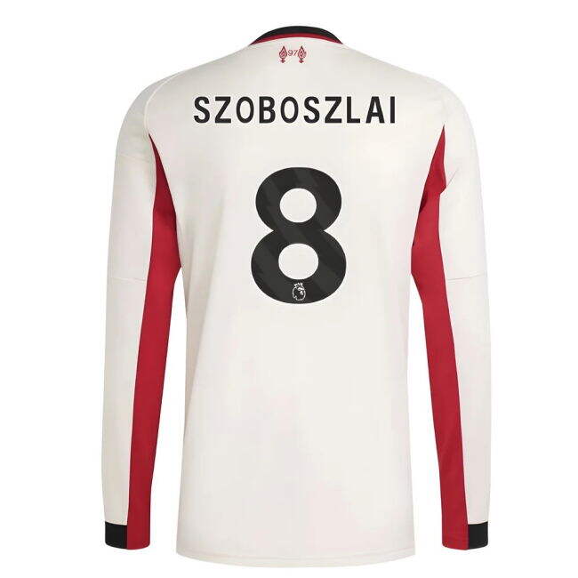 2025-2026 Liverpool Long Sleeve Away Shirt (Szoboszlai 8)