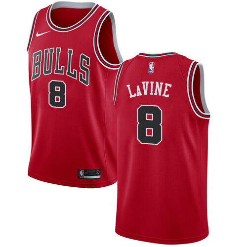 Bulls Zach La #8 Authentic 2024 Icon NBA Swingman Jersey Red