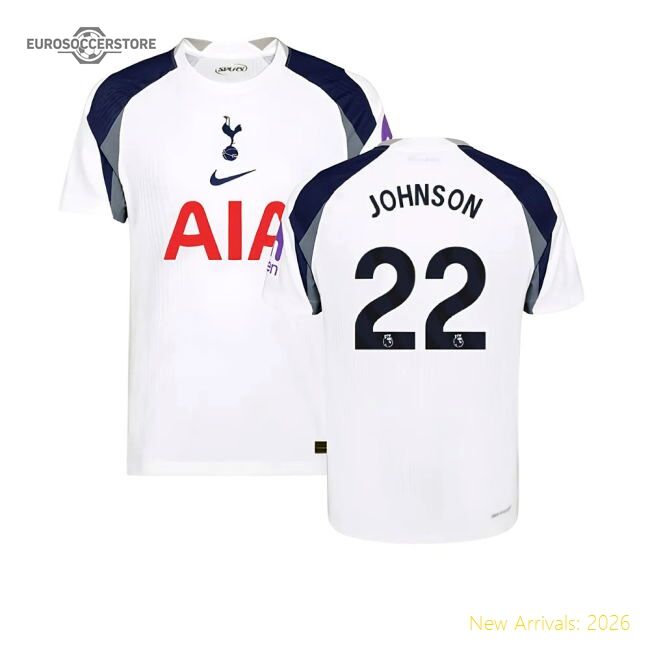 First-class 2025-2026 Thfc Hotspur Authentic Home Shirt (johnson 22)