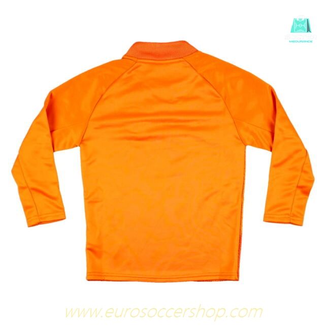2023-2024 Man City Pre-Match LS Sweat Top (Orange) - Kids