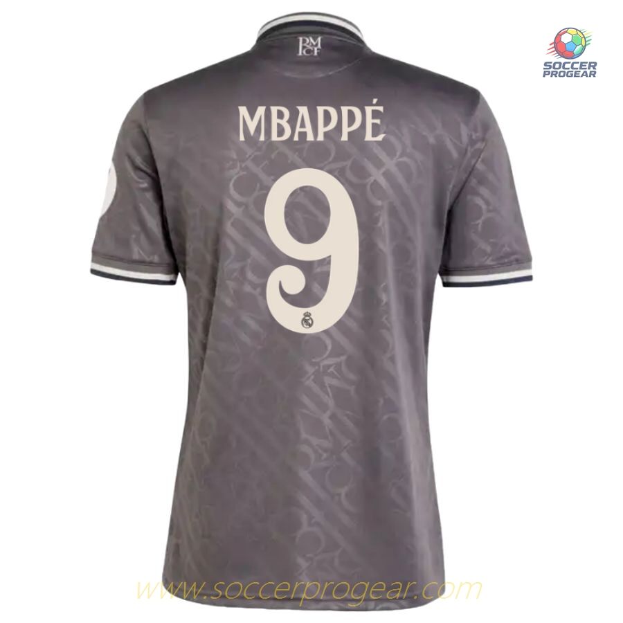Real Madrid Third Youth Soccer Uniform Team Jersey 2024-25 Edition Mbappe