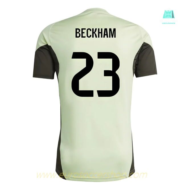 2025-2026 Real Madrid Training Jersey (Almost Lime) (Beckham 23)