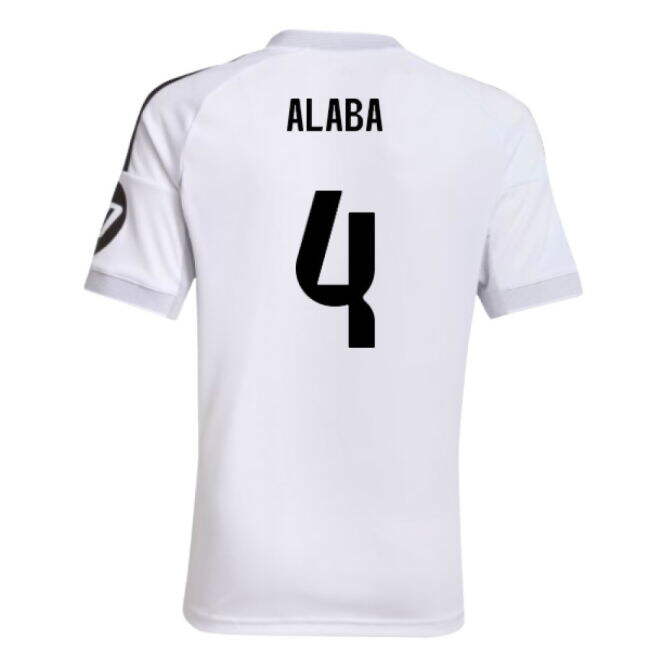 2025-2026 Real Madrid Home Shirt (Kids) (Alaba 4)