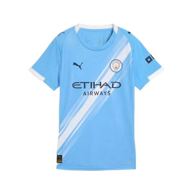 2025-2026 Man City Home Shirt (Womens) (Doku 11) (Match Day)