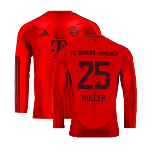2024-2025 Bayern Munich Home Contemporary Shirt (Muller 25)