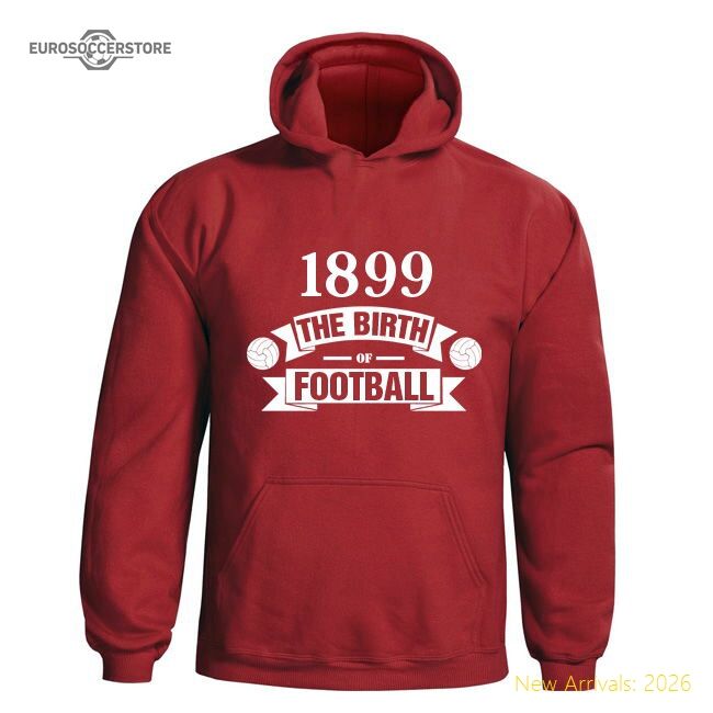 Authentic Cardiff City Birth Of Football Hoody (red) - Kids - Premium