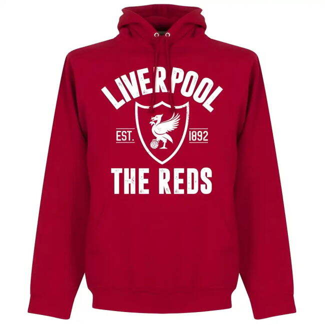 Liverpool Authorized Liverpool Established Hoodie - Red
