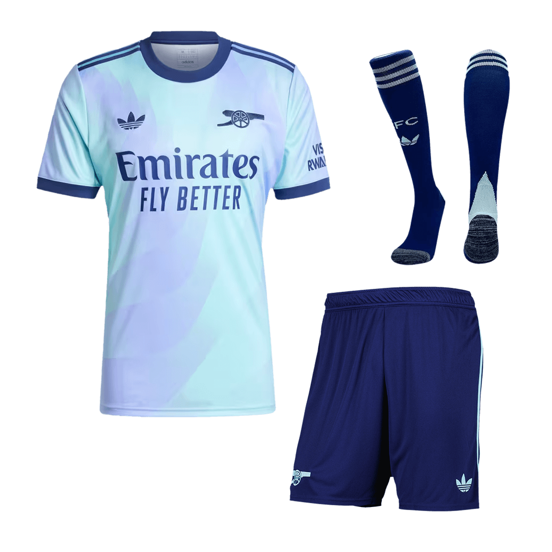 Arsenal Third Away Soccer Jersey Kit(Jersey+Shorts+Socks) 2024/25Authe