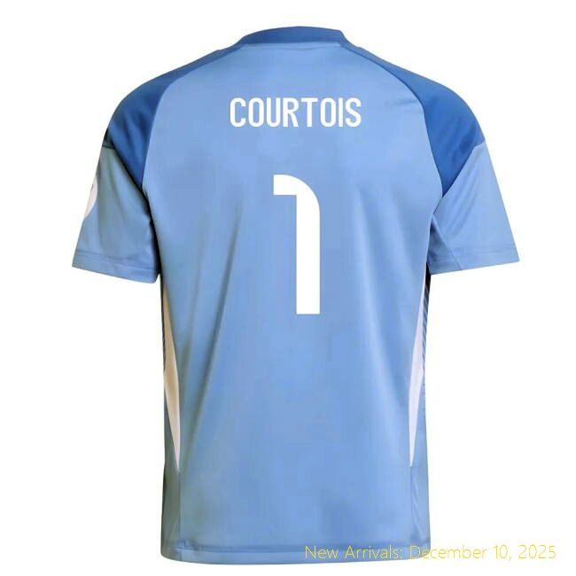 2025-2026 Real Madrid Home Shirt - High Quality Soccer (Courtois 1) -...