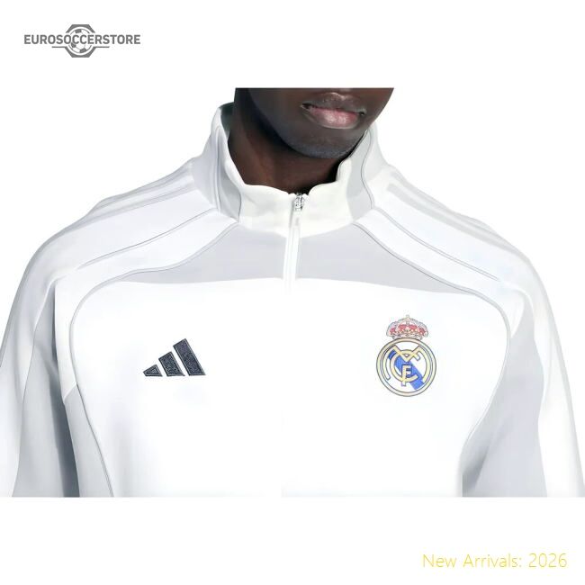 2025-2026 Real Madrid Track Top Urban Purist (white) - Fan Design