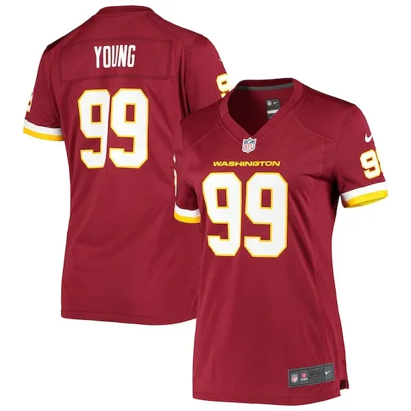 None Game NFL Jersey - Burgundy | Authentic Football Apparel