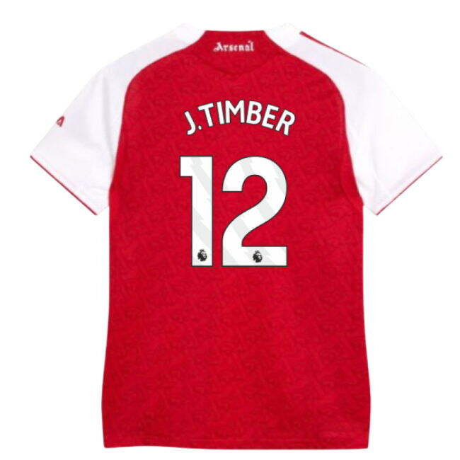 2025-2026 Arsenal Authentic Home Shirt (Womens) (J.Timber 12)
