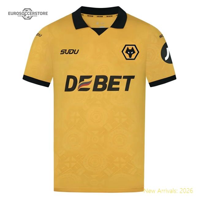 Authentic 2025-2026 Wolves Home Shirt - Premium Quality Baby Football