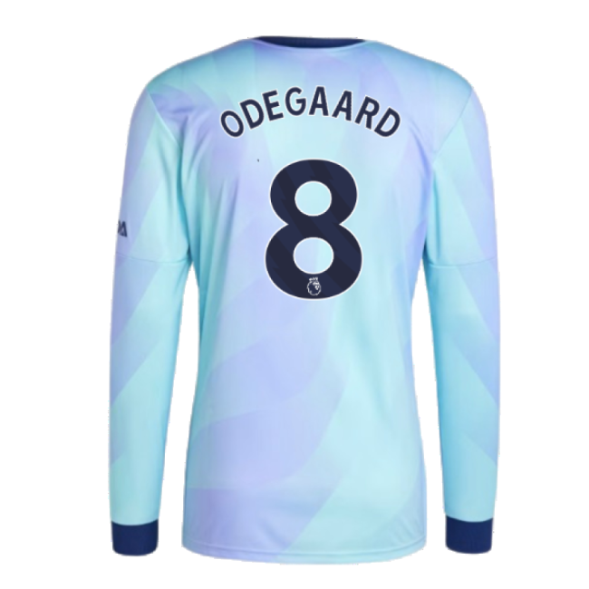 2024-2025 Arsenal Long Sleeve Third Jersey (Odegaard 8)