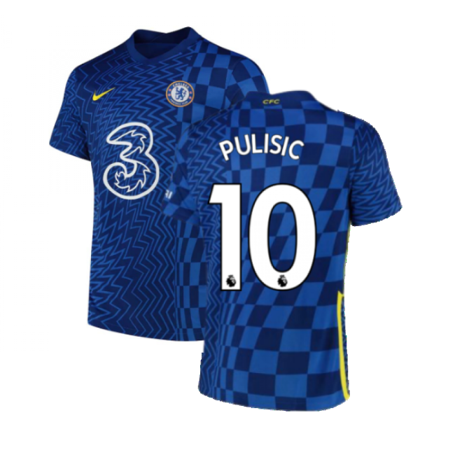 Updated Chelsea Home Match Shirt 2021-2022 (PULISIC 10)