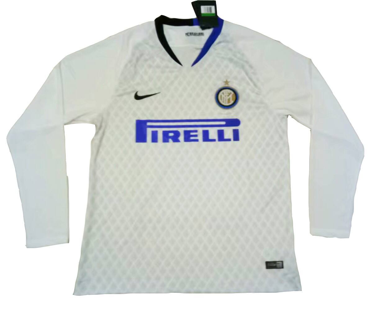 18-19 INTER MILAN AWAY WHITE LONG SLEEVE FOOTBALL SHIRT - Official