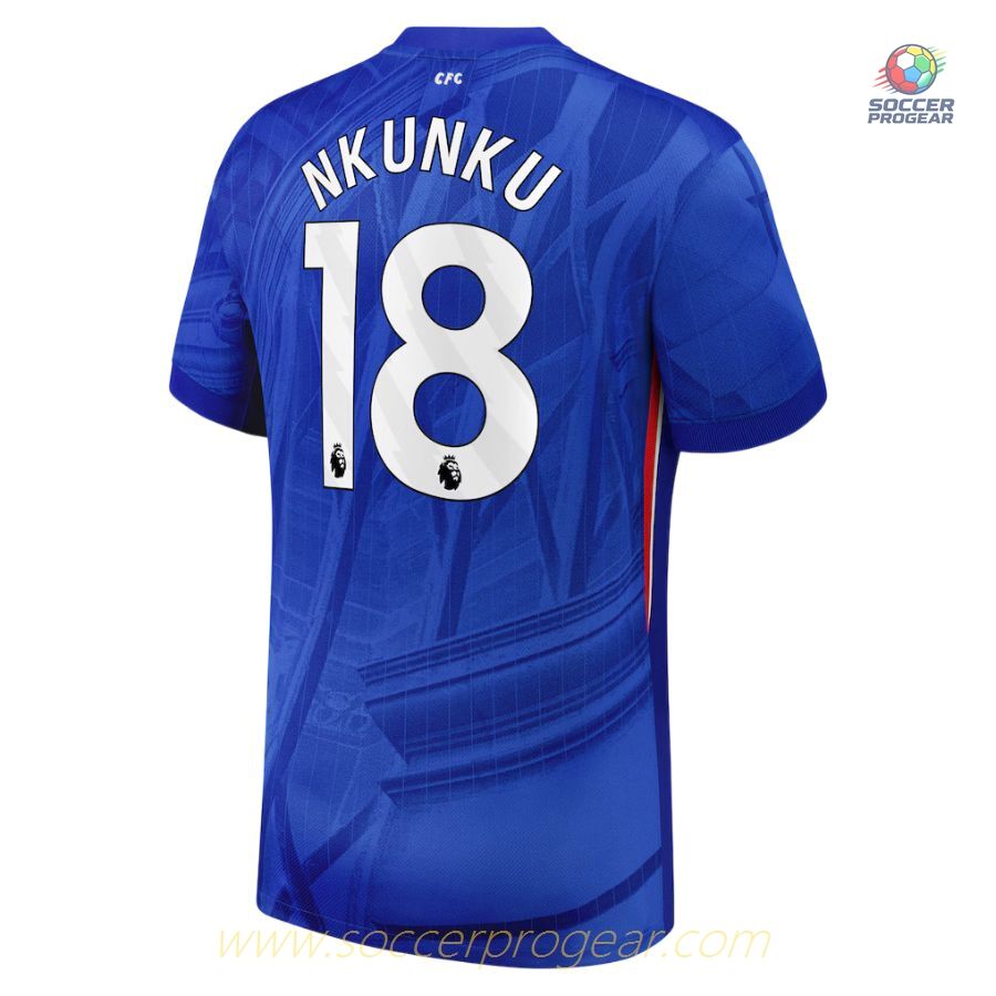 Chelsea Home Soccer Kit Children Football Jersey 2025/26 Collection Nkunku