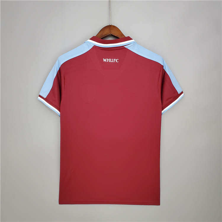 West Ham United 21-22 Home Red Soccer Jersey Football Shirt -