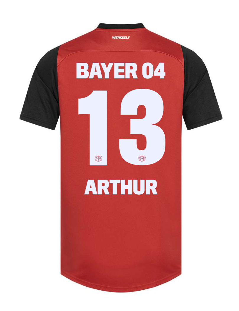Bayer 04 Leverkusen ARTHUR 13 Home Jersey for the 24-25 Season