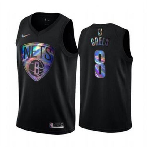 Brooklyn Nets Jeff Official Licensed Authentic Jersey Athletic Fit #8