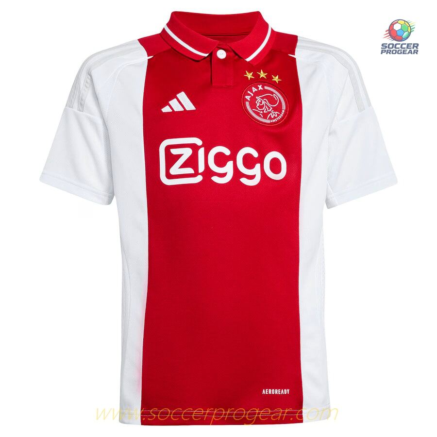 Ajax Home Youth Jersey Set Soccer Team Shirt 2024-25 Edition